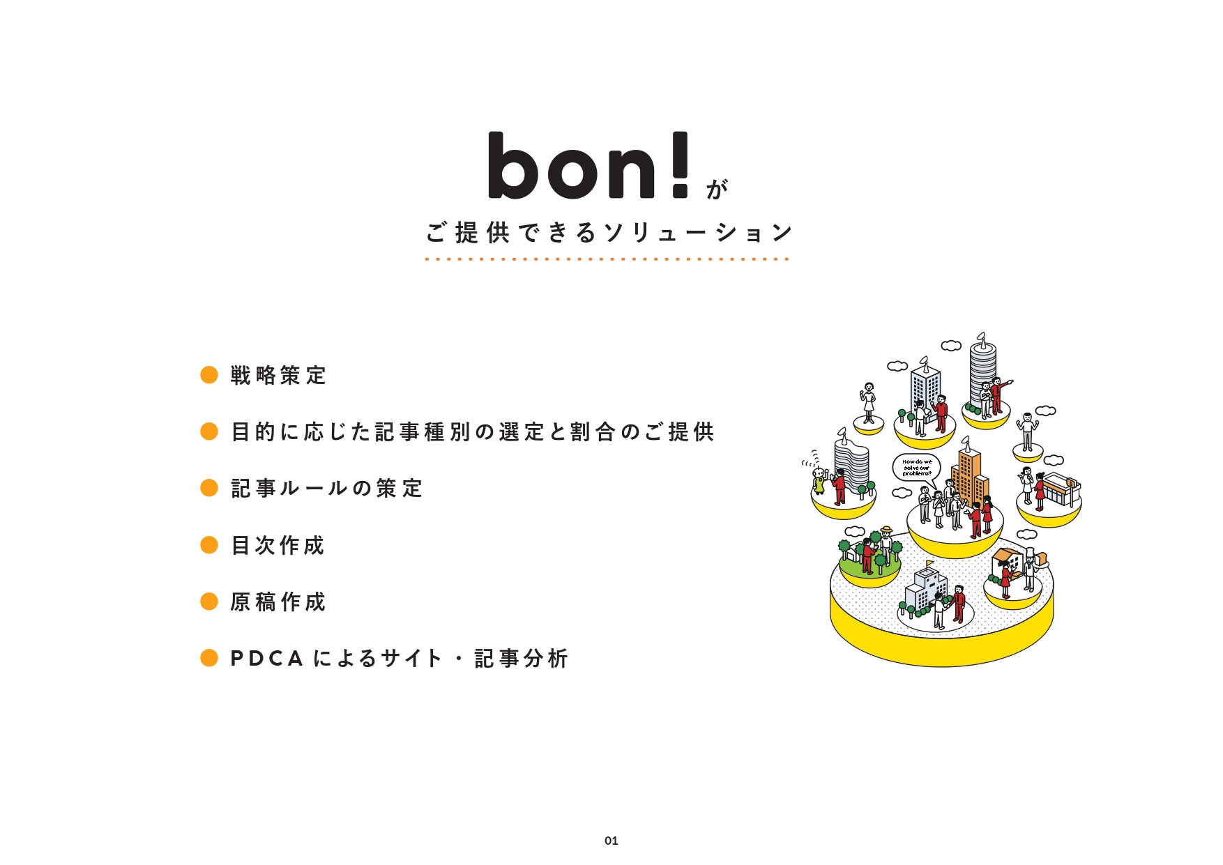 株式会社bon - プロジェクト実績資料 - {(1 + 1)}ページ目