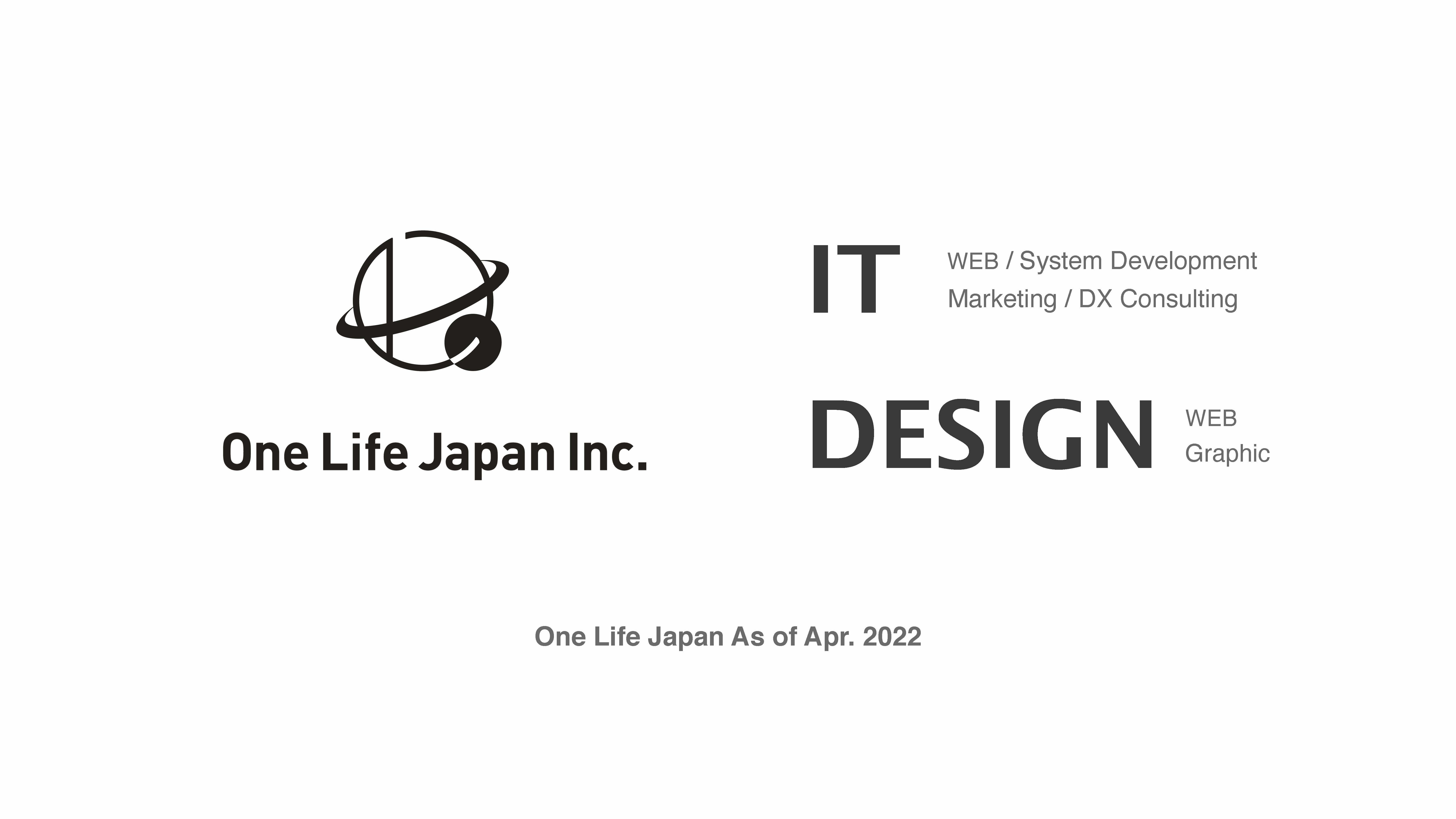 OneLifeJapan Inc. - 会社資料2022 - {(0 + 1)}ページ目