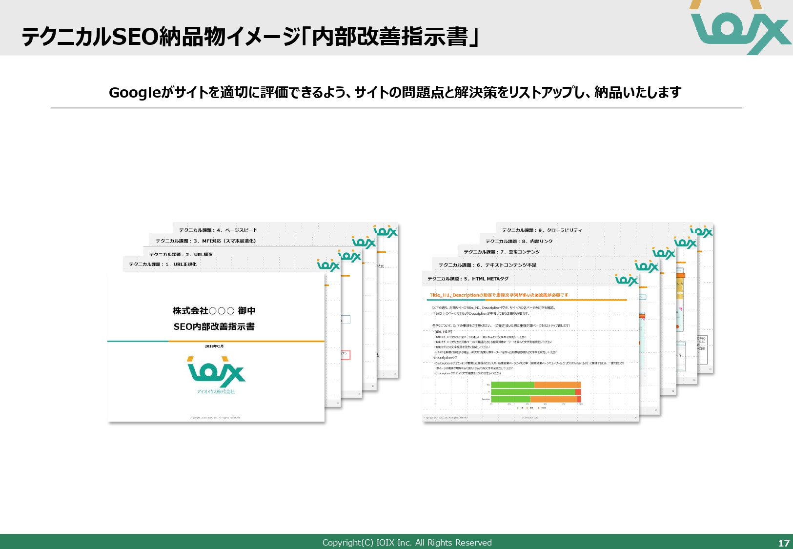 アイオイクス株式会社 - Webコンサルティングご提案資料(SEO・CRO) - {(17 + 1)}ページ目