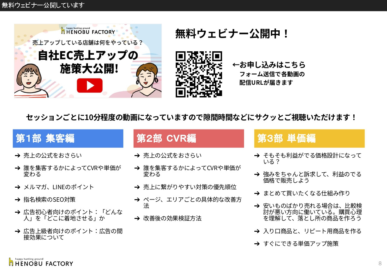 株式会社ヘノブファクトリー - [22.05.25]ヘノブファクトリー会社紹介資料 - {(7 + 1)}ページ目