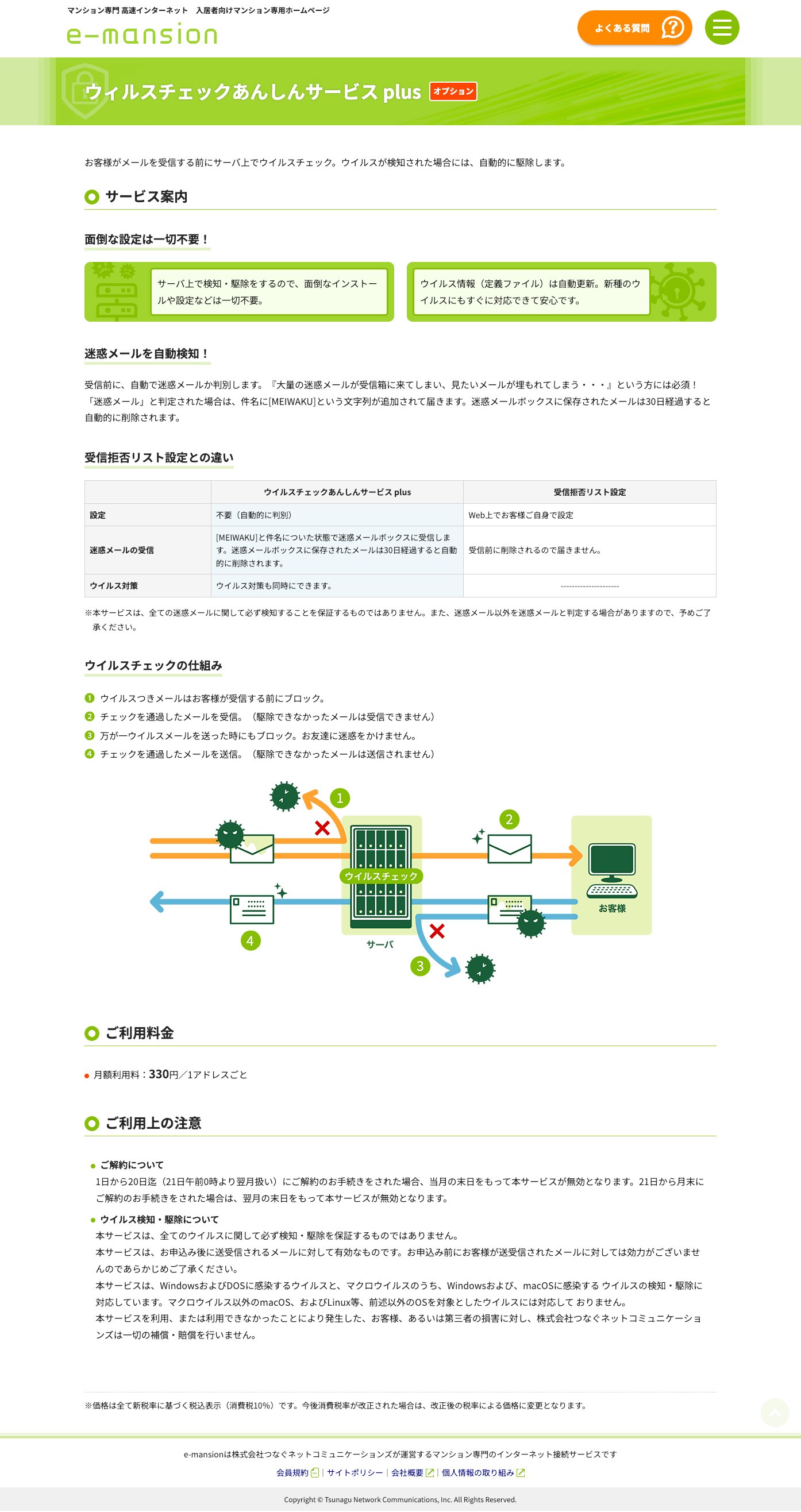 e-mansionのスクショ（SPトップページ）