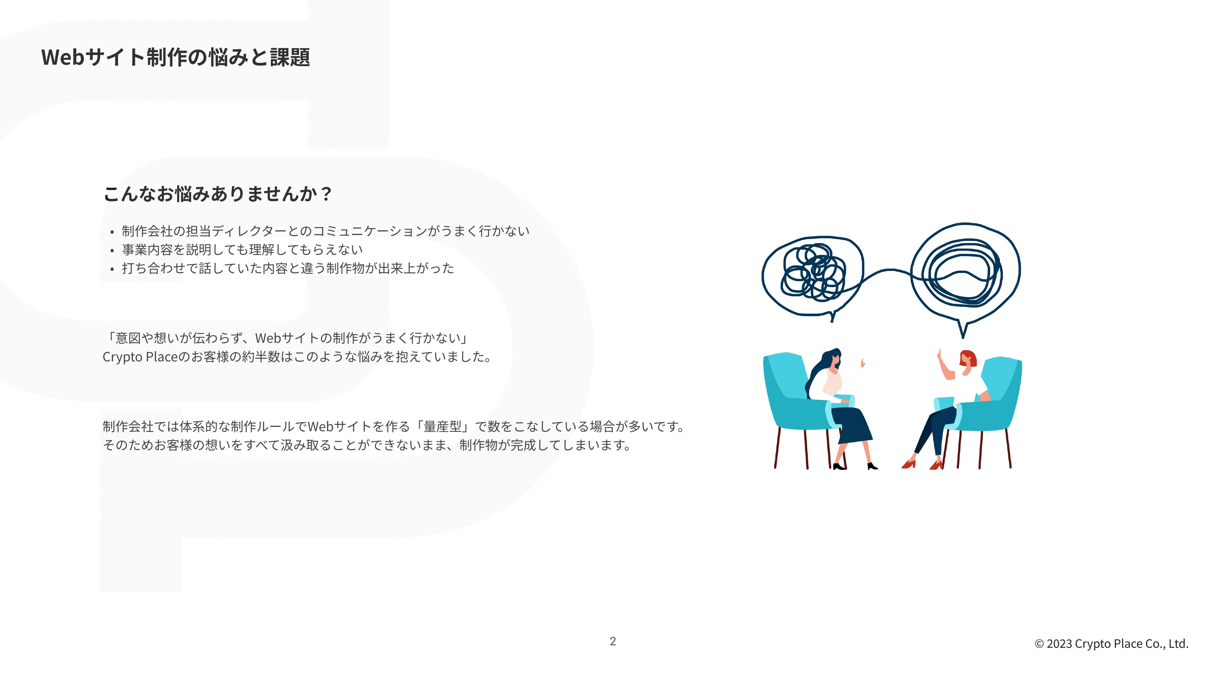 株式会社placia - 会社紹介資料 - {(2 + 1)}ページ目