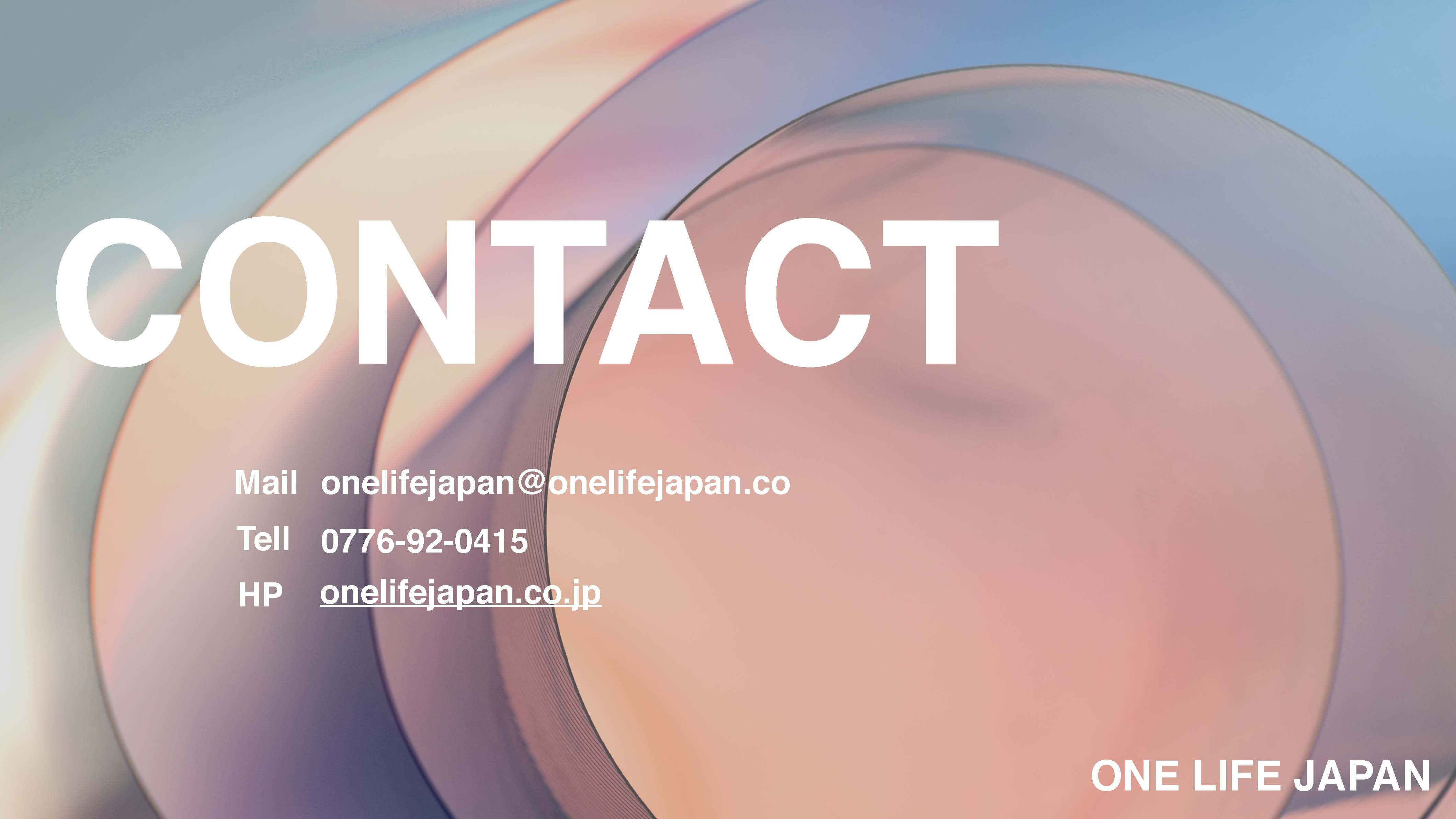 OneLifeJapan Inc. - 会社資料2022 - {(12 + 1)}ページ目