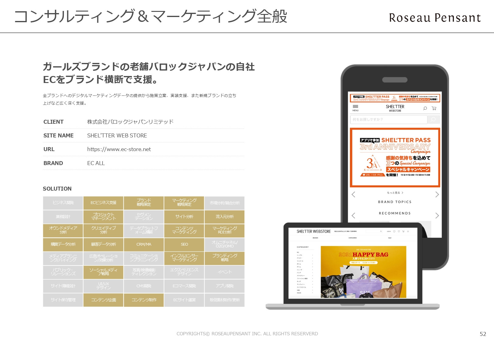 株式会社Roseau Pensant（ロゾパンサン） - 会社案内 - {(53 + 1)}ページ目