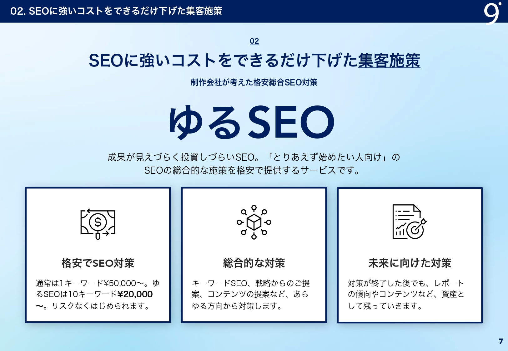 有限会社キューポイント - 会社資料 - {(6 + 1)}ページ目