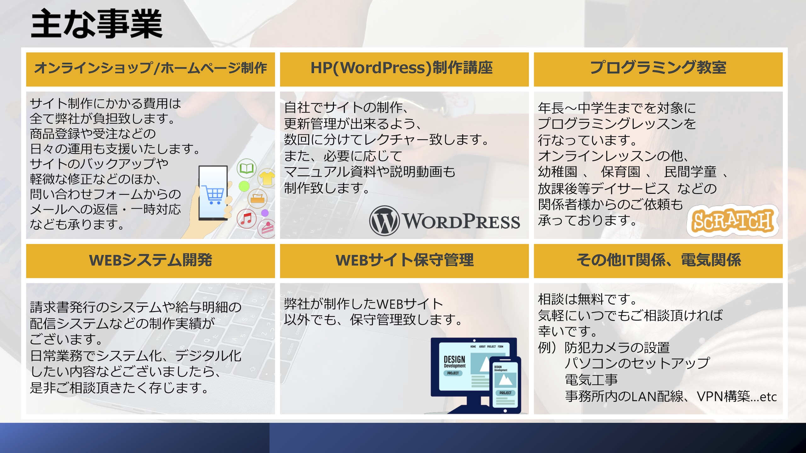ETBS合同会社 - 会社概要と主な事業 - {(1 + 1)}ページ目