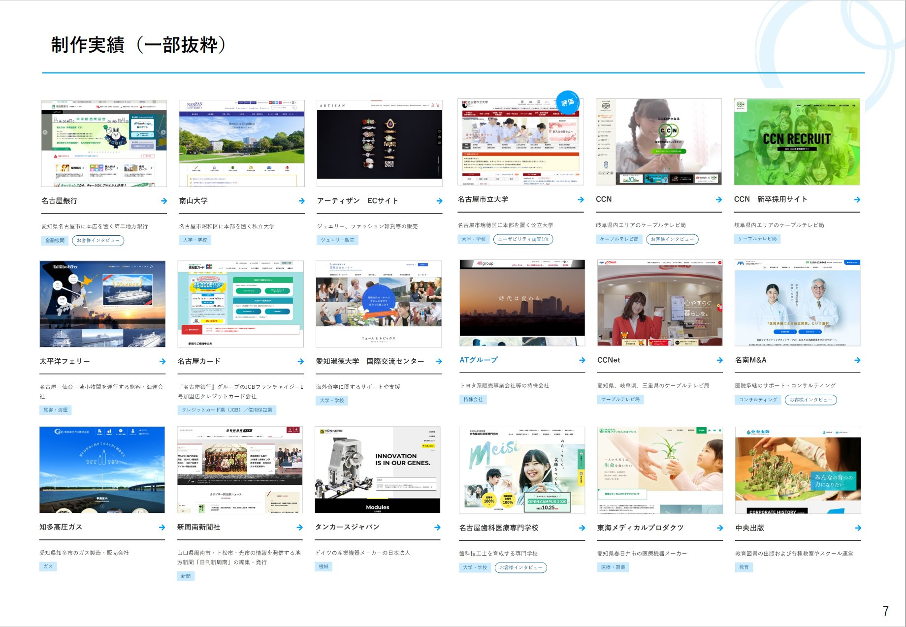 株式会社エーアンドエー - エーアンドエーのご紹介 - {(7 + 1)}ページ目