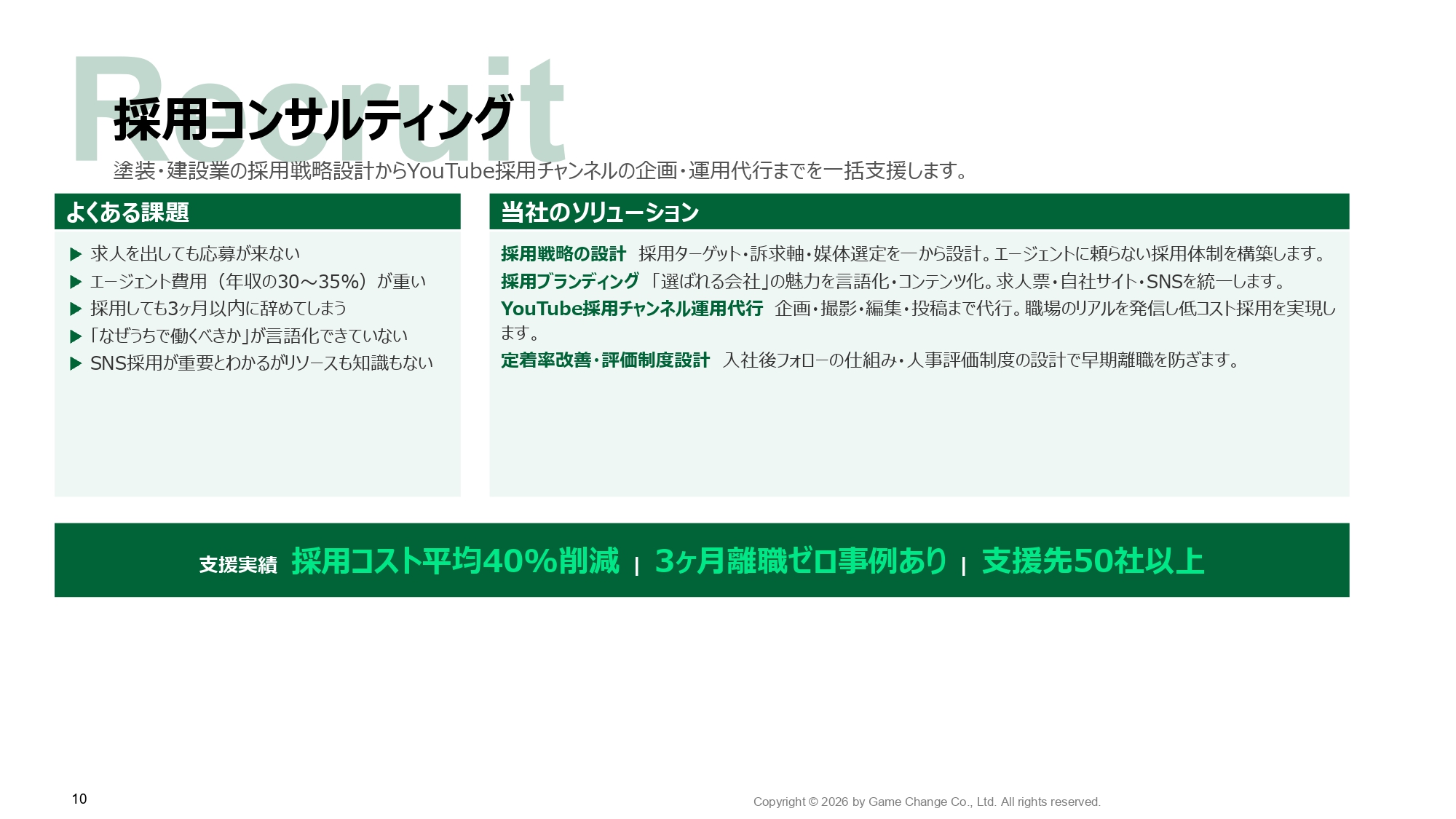 ゲームチェンジ株式会社 - ゲームチェンジ株式会社会社概要 - {(9 + 1)}ページ目