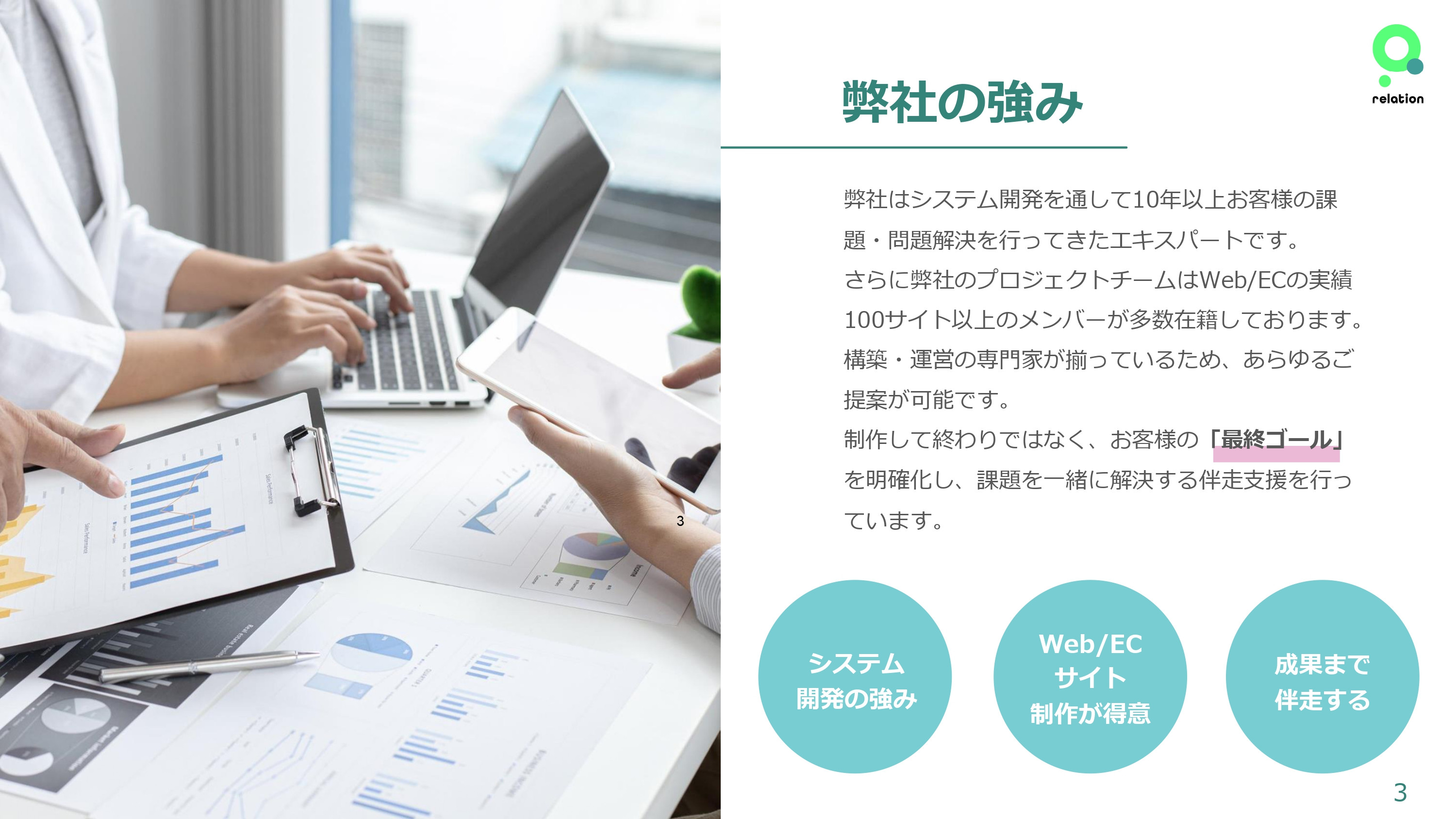 株式会社relation - デザイン実績紹介 - {(2 + 1)}ページ目