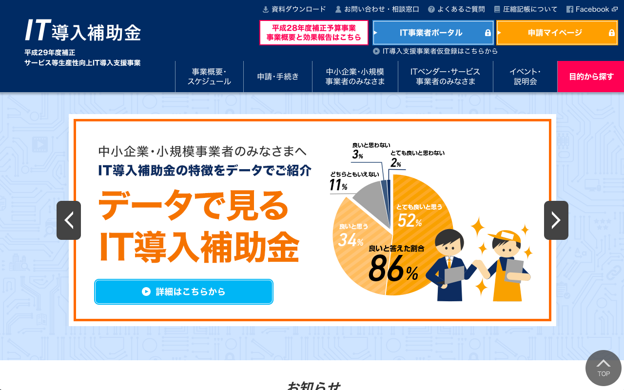 ホームページ制作に活用できる助成金 補助金を総まとめ 東京23区 2018年版 Web幹事