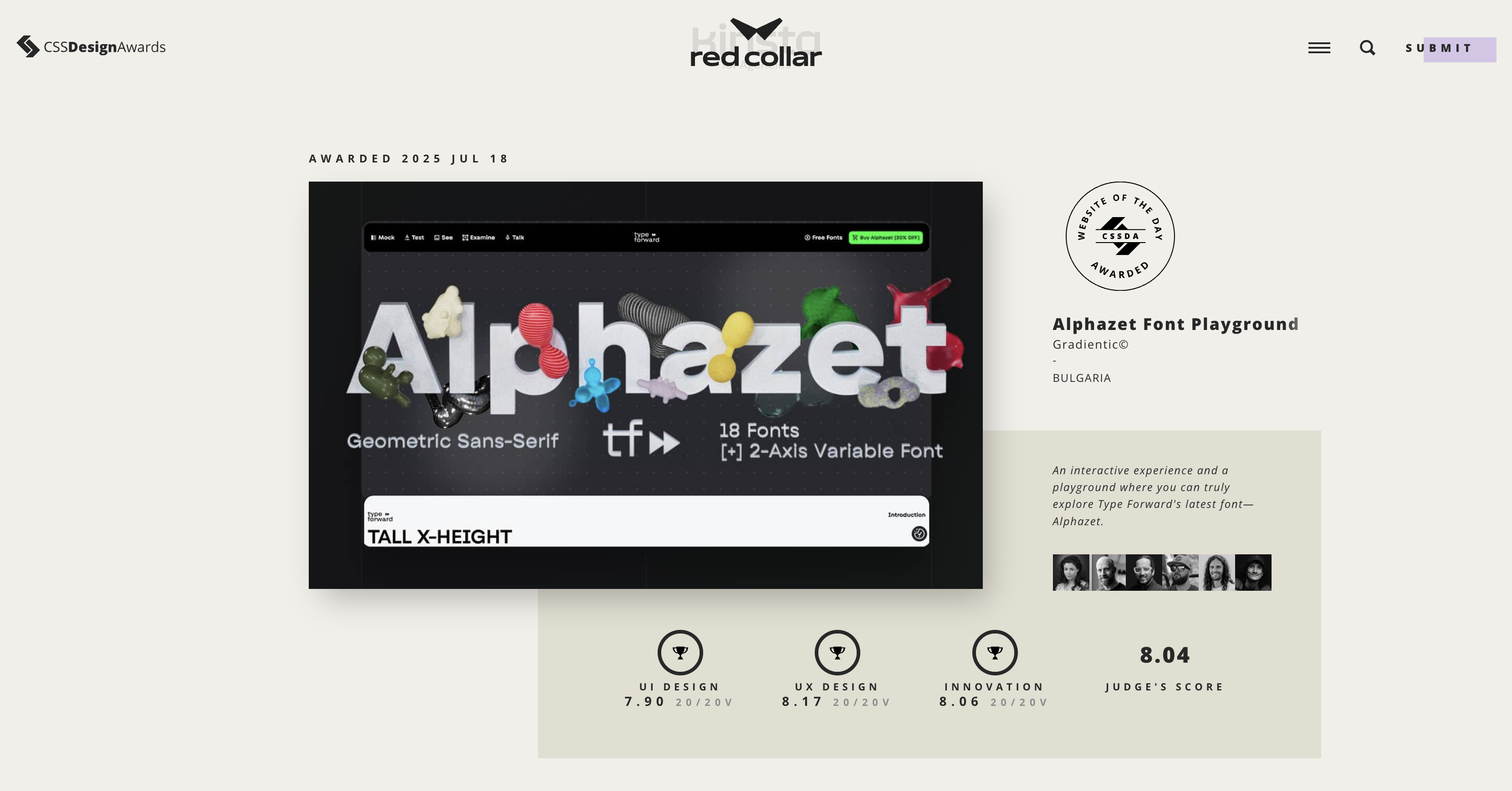 CSS DESIGN AWARDS