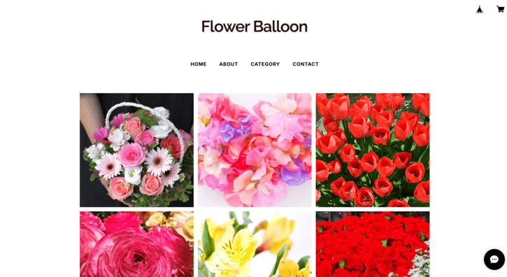 Flower Balloonのネットショップ事例