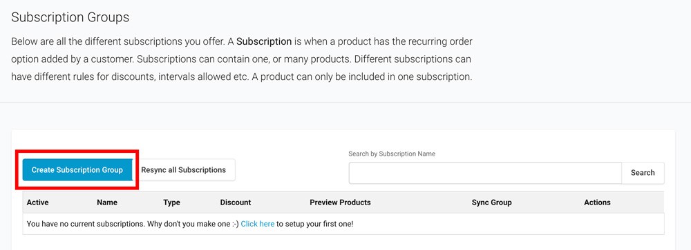 Subscription Groups１