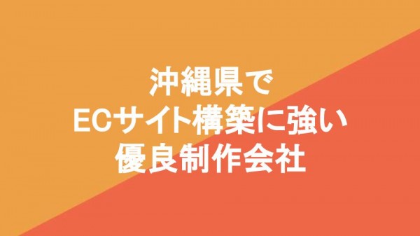 沖縄県でECサイト構築に強い優良制作会社