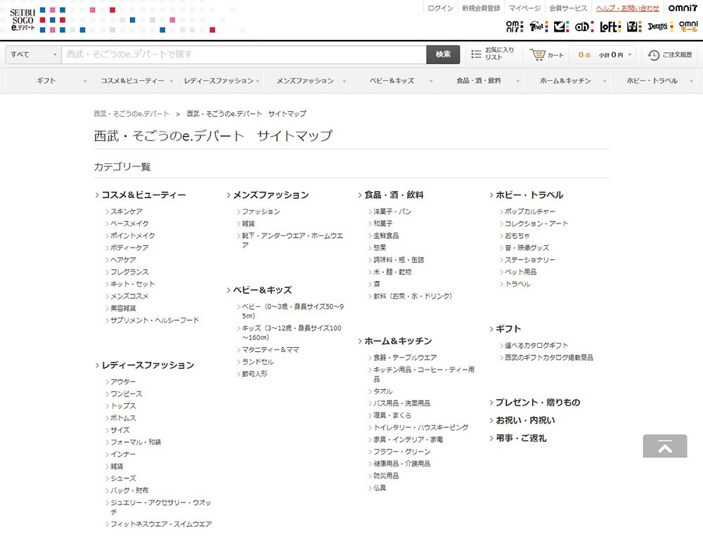 見やすくて使いやすいサイトマップページのデザイン例をご紹介 Web幹事