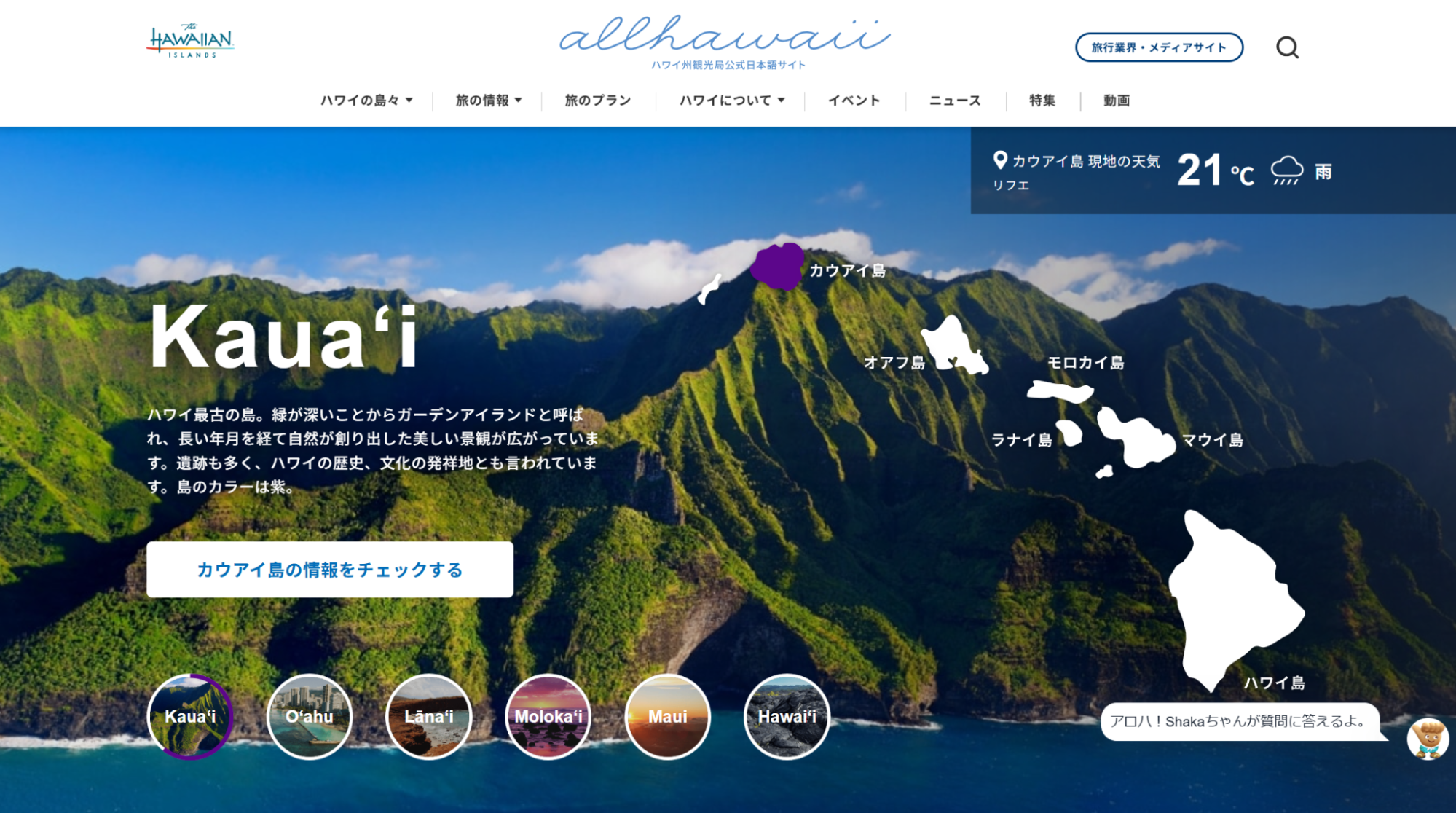 allhawaii（ハワイの地域型ポータルサイト）