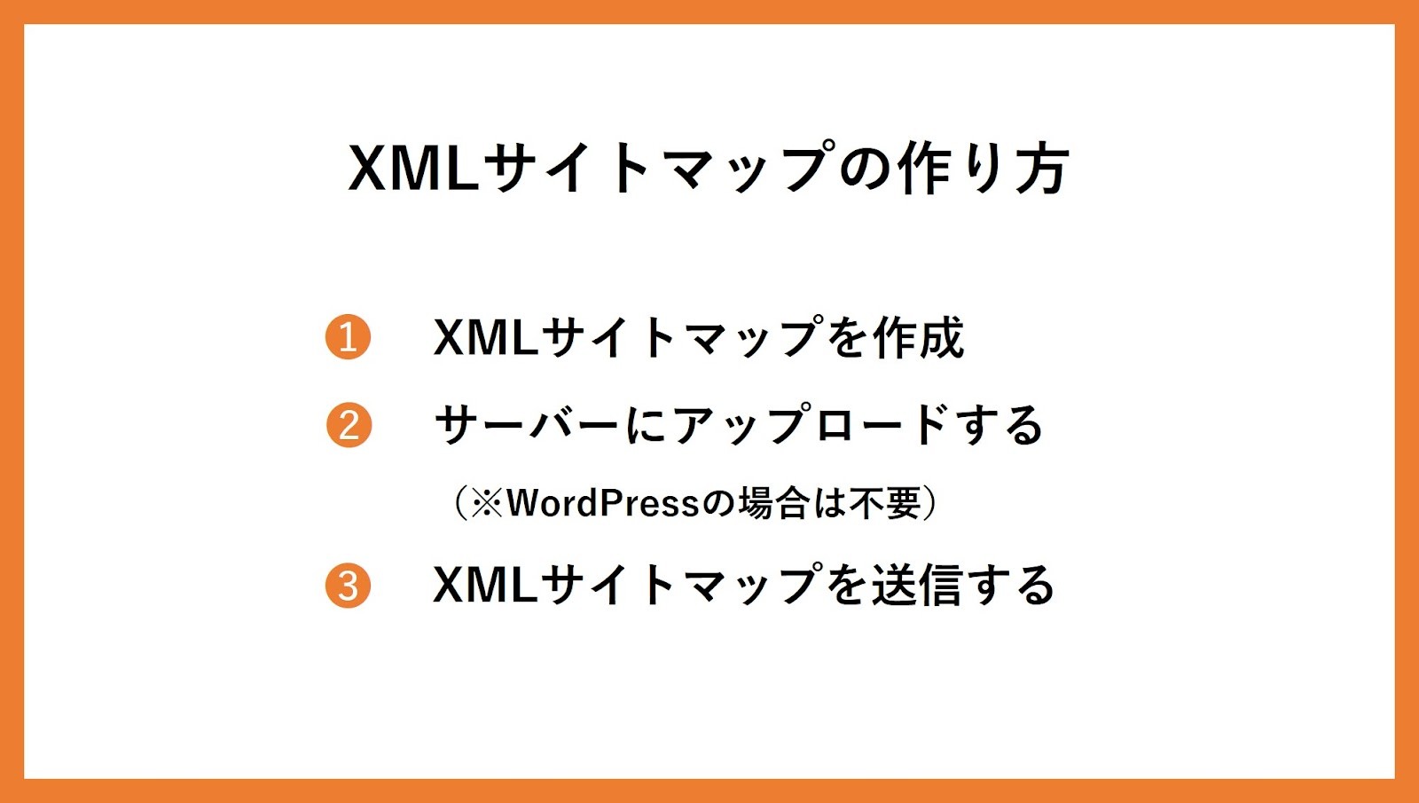 XMLサイトマップの作り方